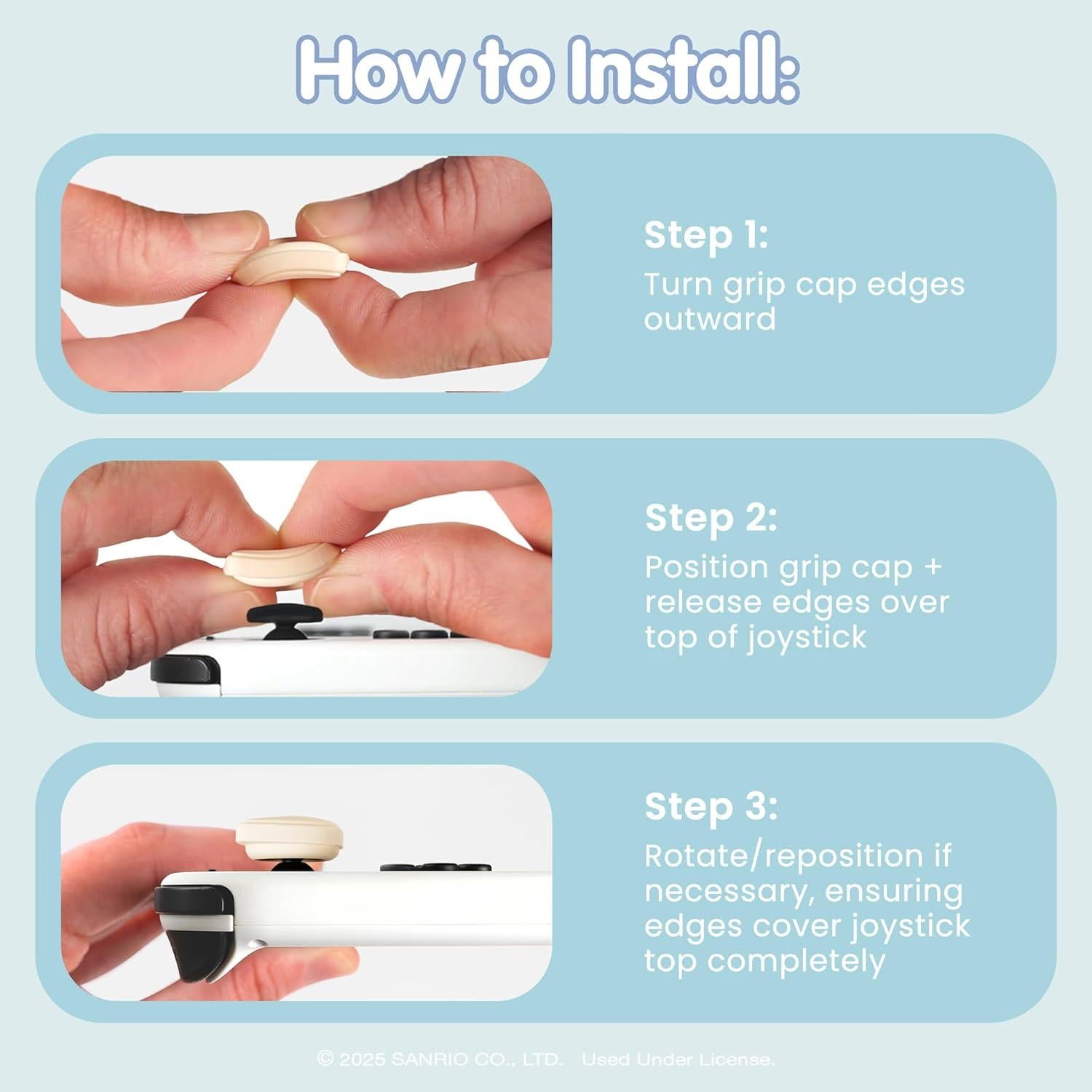 Tapas de Pulgar Hamee Hello Kitty Pompompurin y Cinnamoroll