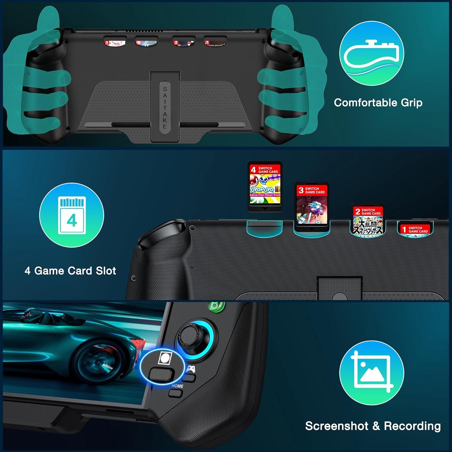 Controlador Pro MystNova para Nintendo Switch Negro