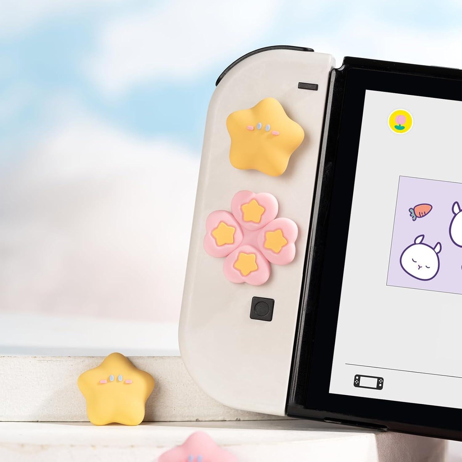 Tapas de Botón D-Pad Silicona Yocore para Nintendo Switch