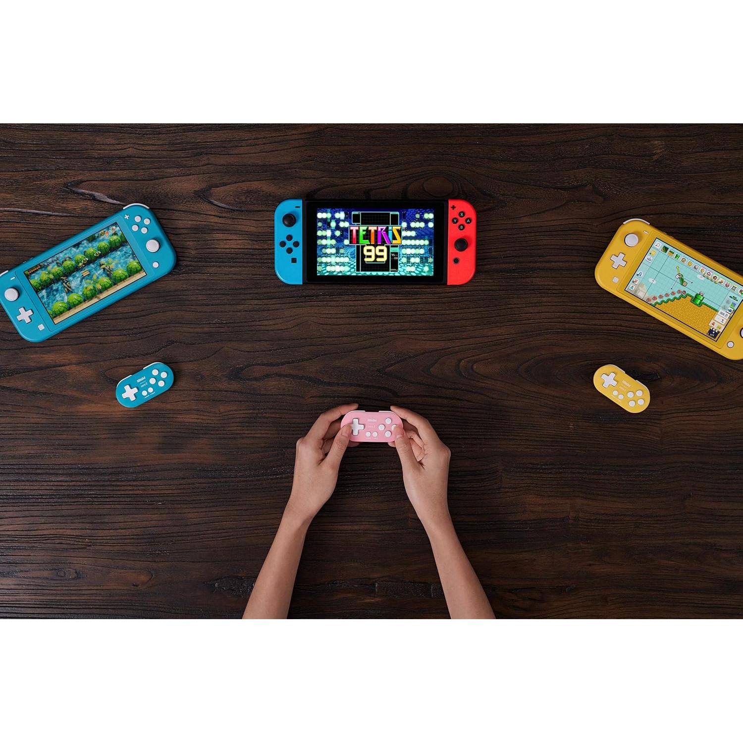 Controlador Mini Bluetooth 8Bitdo Zero 2 Amarillo para Switch