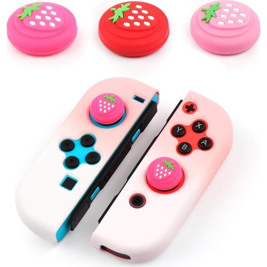 Tapa de Joystick Rojo Labriciyon para Nintendo Switch 2 Pcs