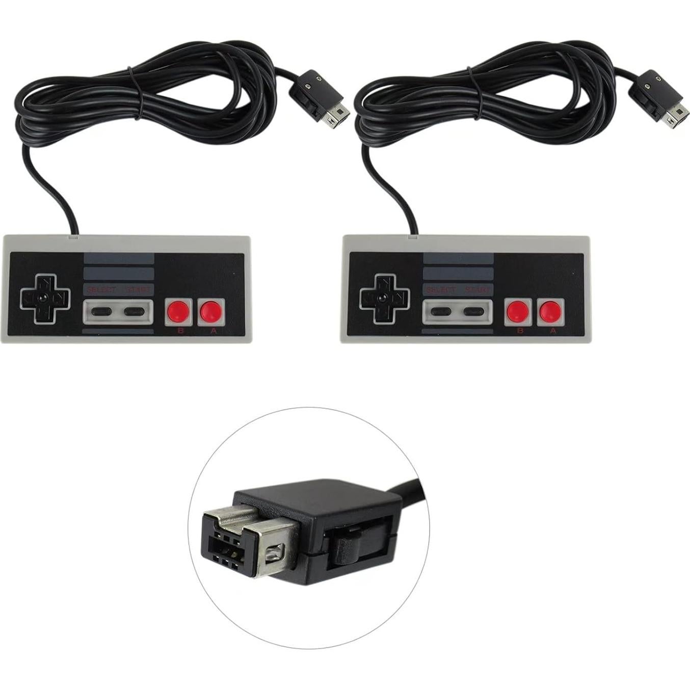 Paquete 2 Controladores Retro NGHTMRE 3m para Nintendo NES
