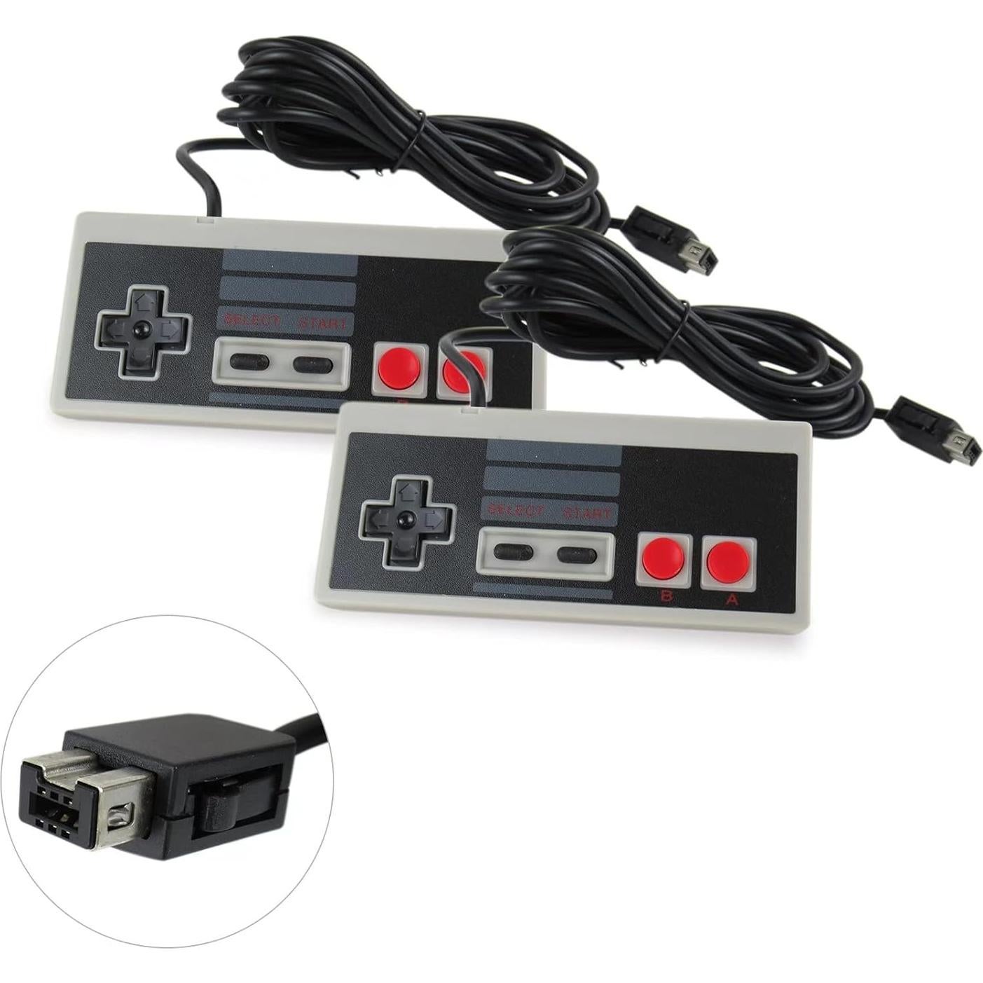 Paquete 2 Controladores Retro NGHTMRE 3m para Nintendo NES