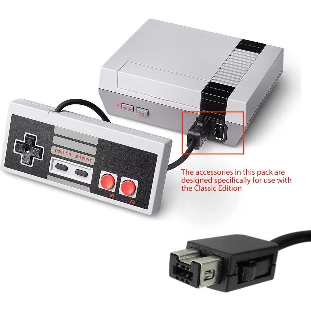 Paquete 2 Controladores Retro NGHTMRE 3m para Nintendo NES