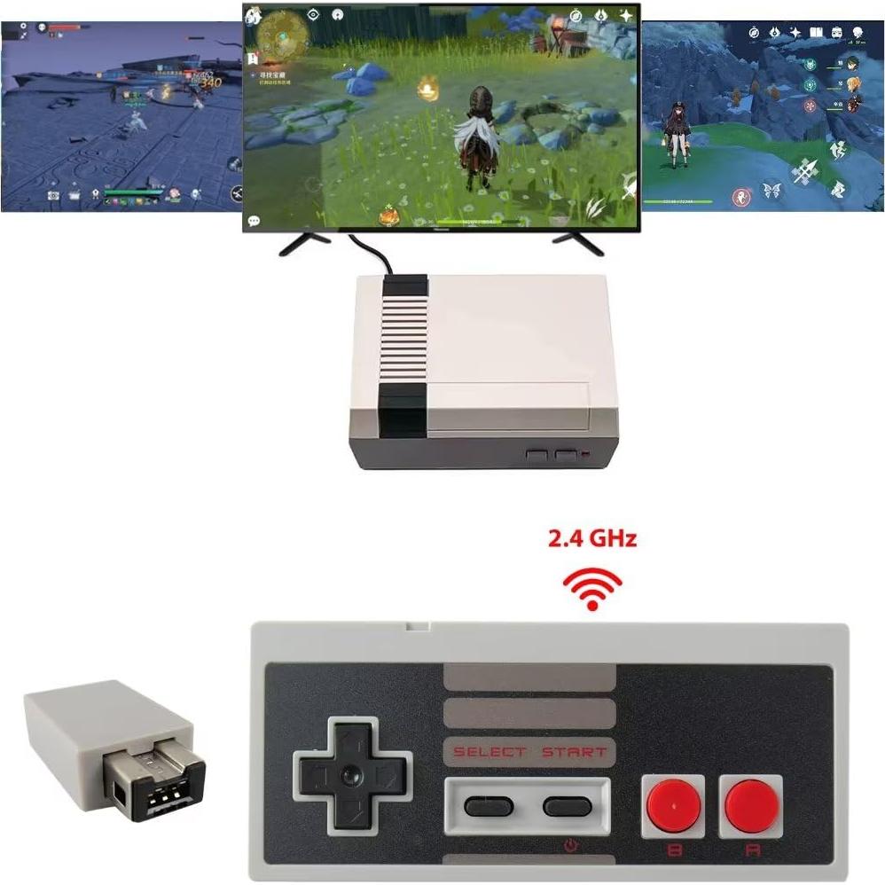 Paquete 2 Controladores Retro NGHTMRE 3m para Nintendo NES