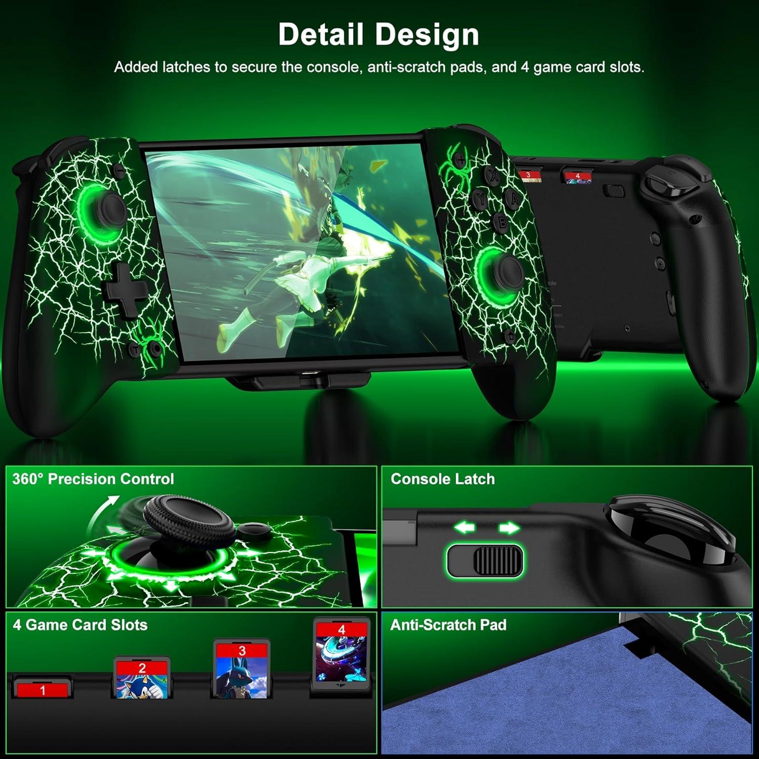 Controlador Pro Mocagen para Nintendo Switch OLED - Joystick Hall, Turbo