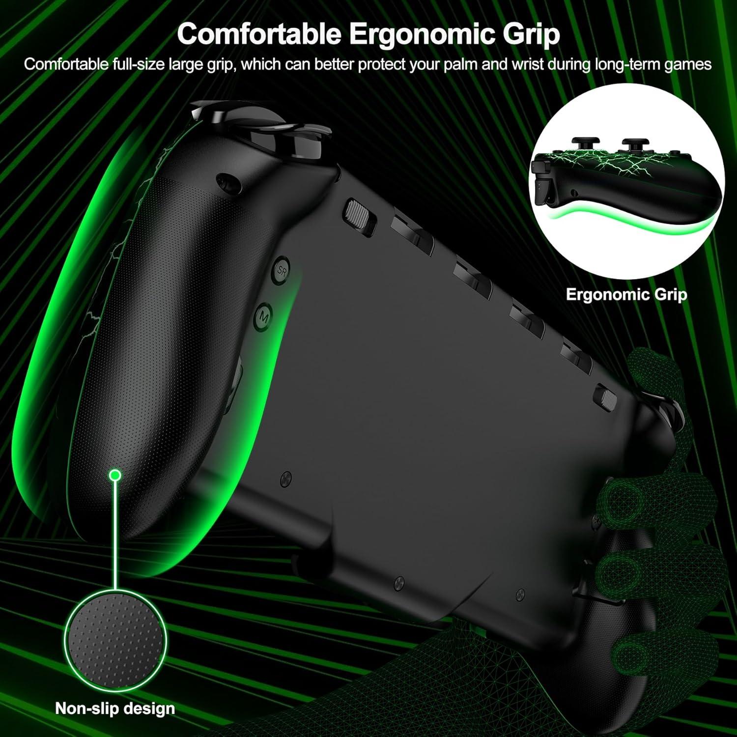 Controlador Pro Mocagen para Nintendo Switch OLED - Joystick Hall, Turbo