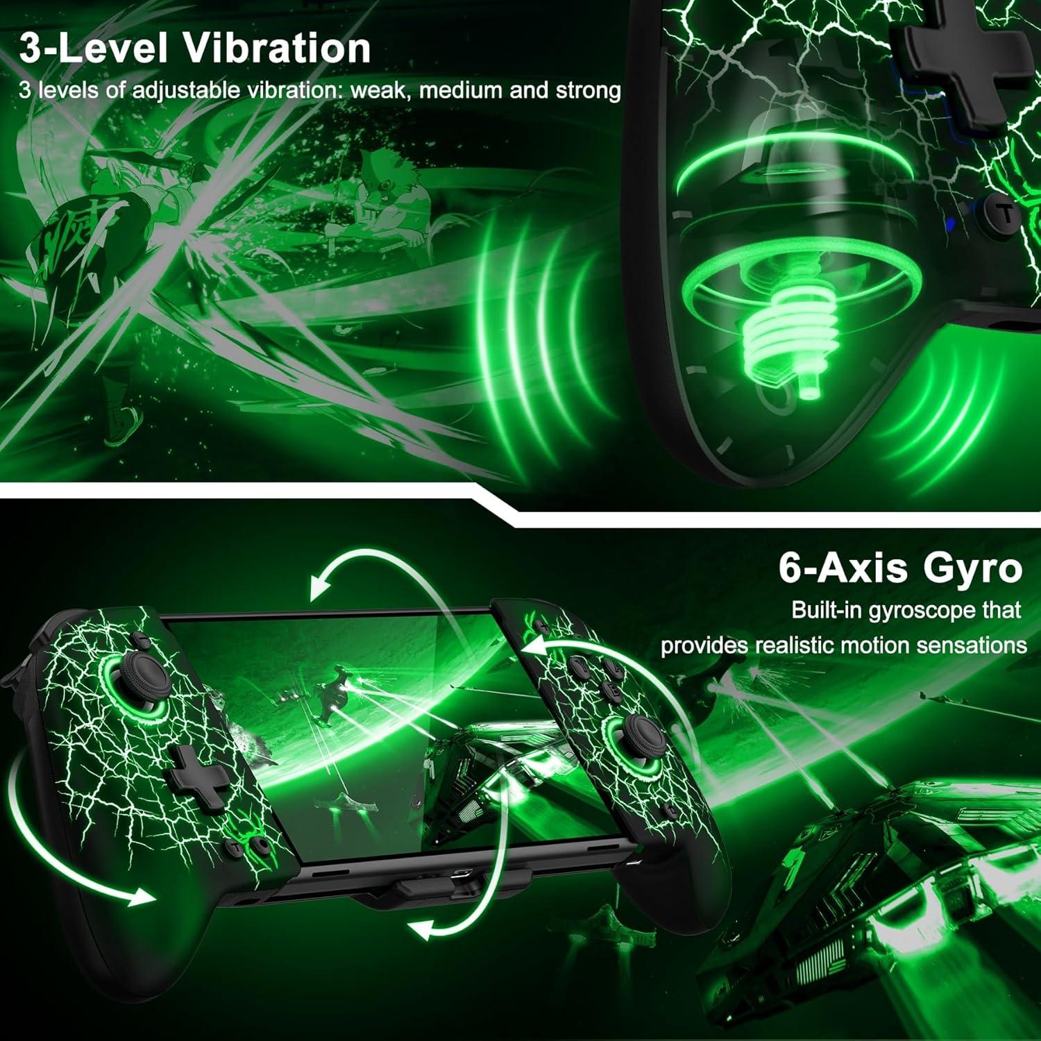 Controlador Pro Mocagen para Nintendo Switch OLED - Joystick Hall, Turbo