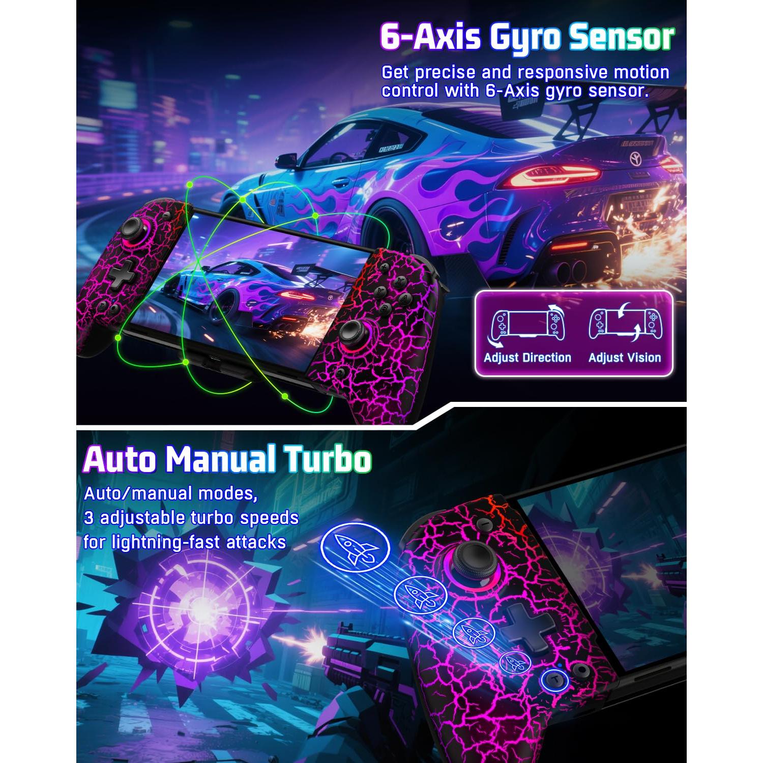 Controlador Inalámbrico Spican JC200 para Nintendo Switch