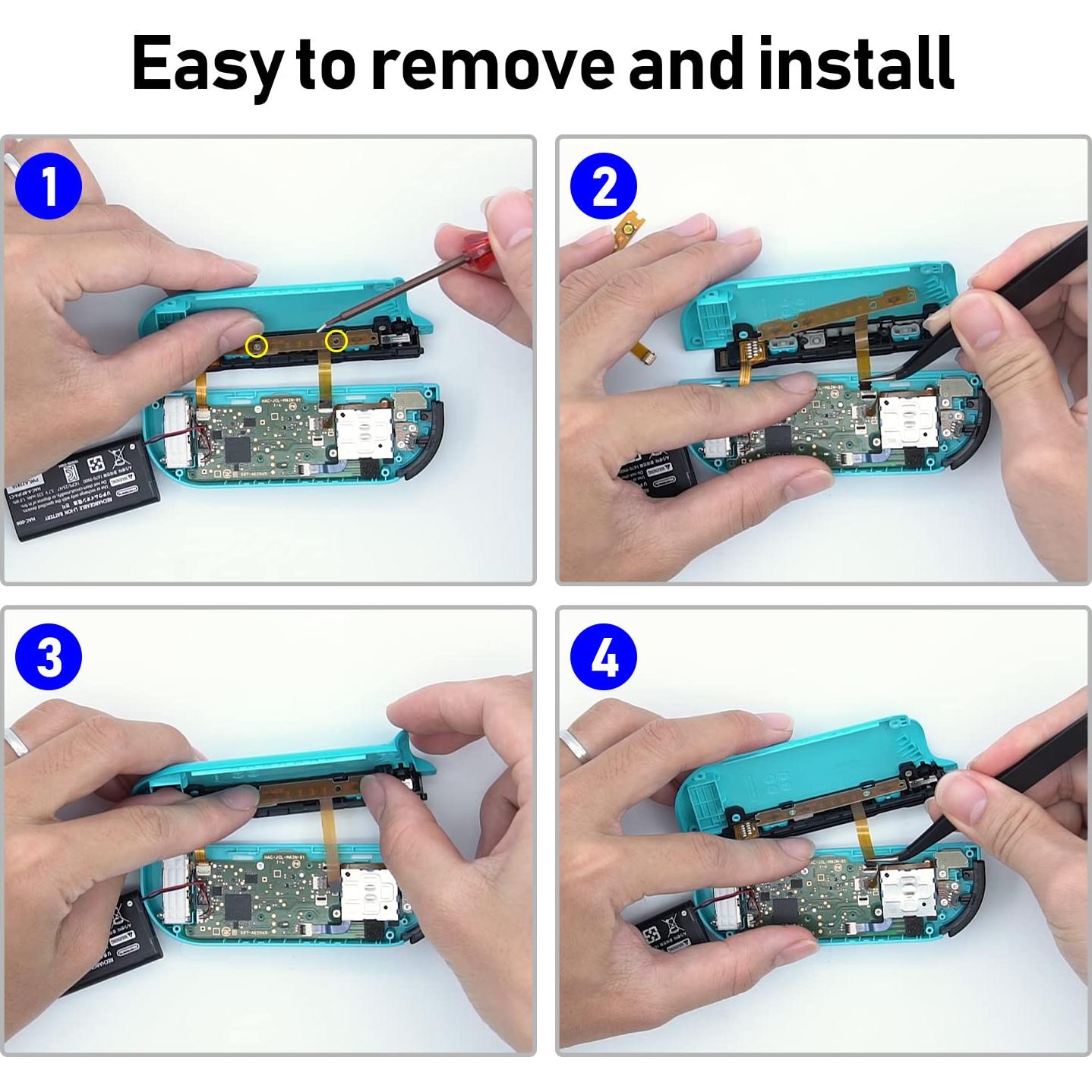 Cable de botón SL SR de reemplazo Mcbazel para Joy-Con NS