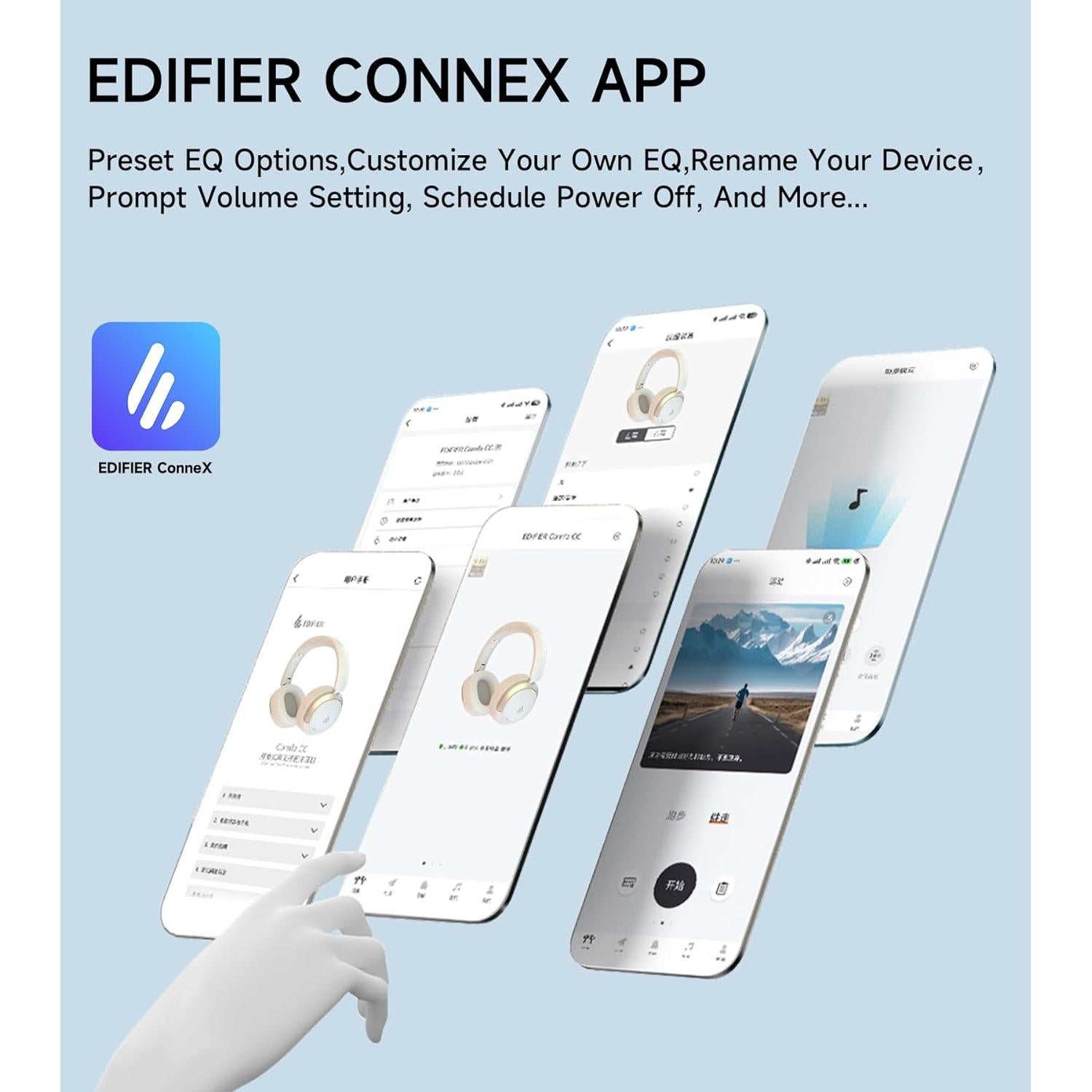 Auriculares Inalámbricos Edifier Atom Max - 45H ANC Blanco