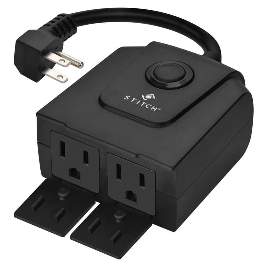 Enchufe Inteligente Monoprice IP65 2 Salidas Control Remoto