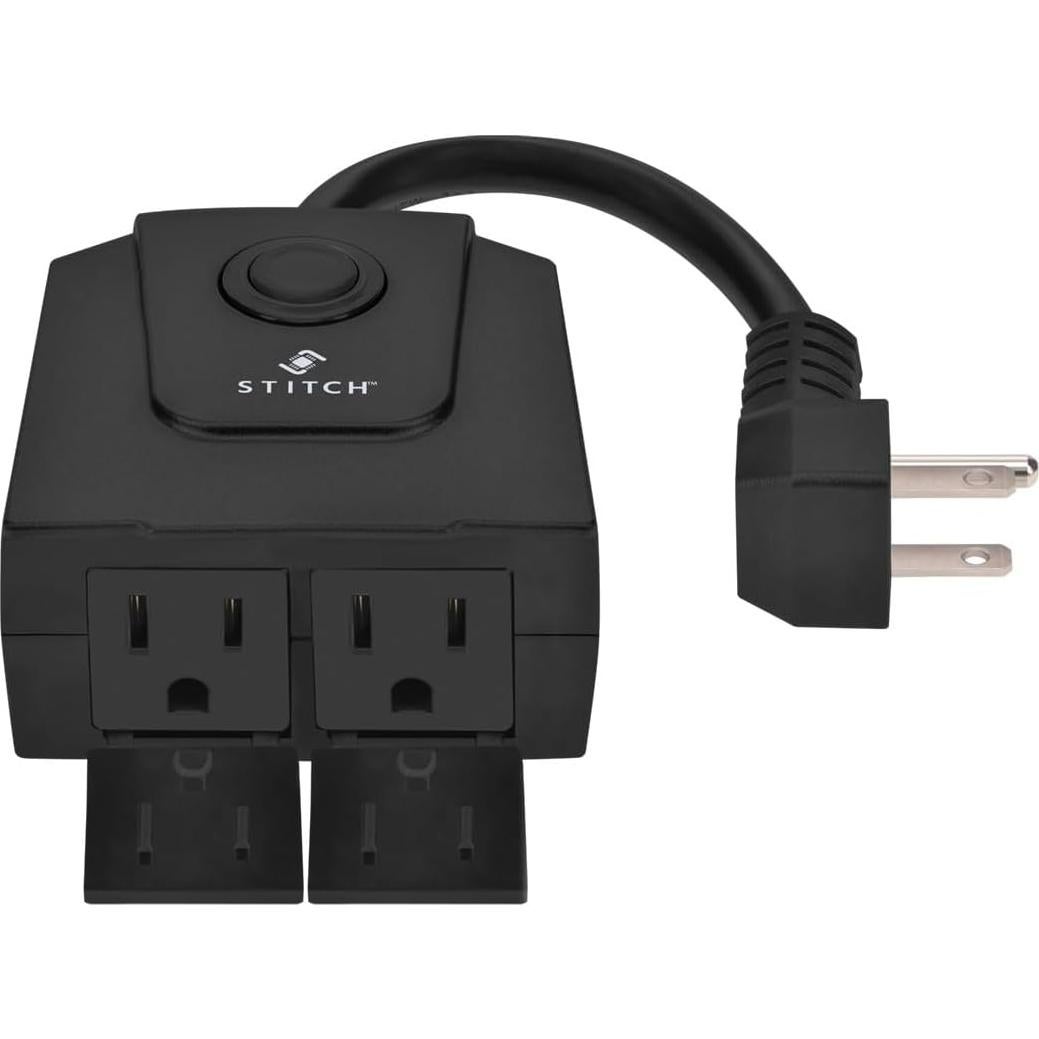 Enchufe Inteligente Monoprice IP65 2 Salidas Control Remoto