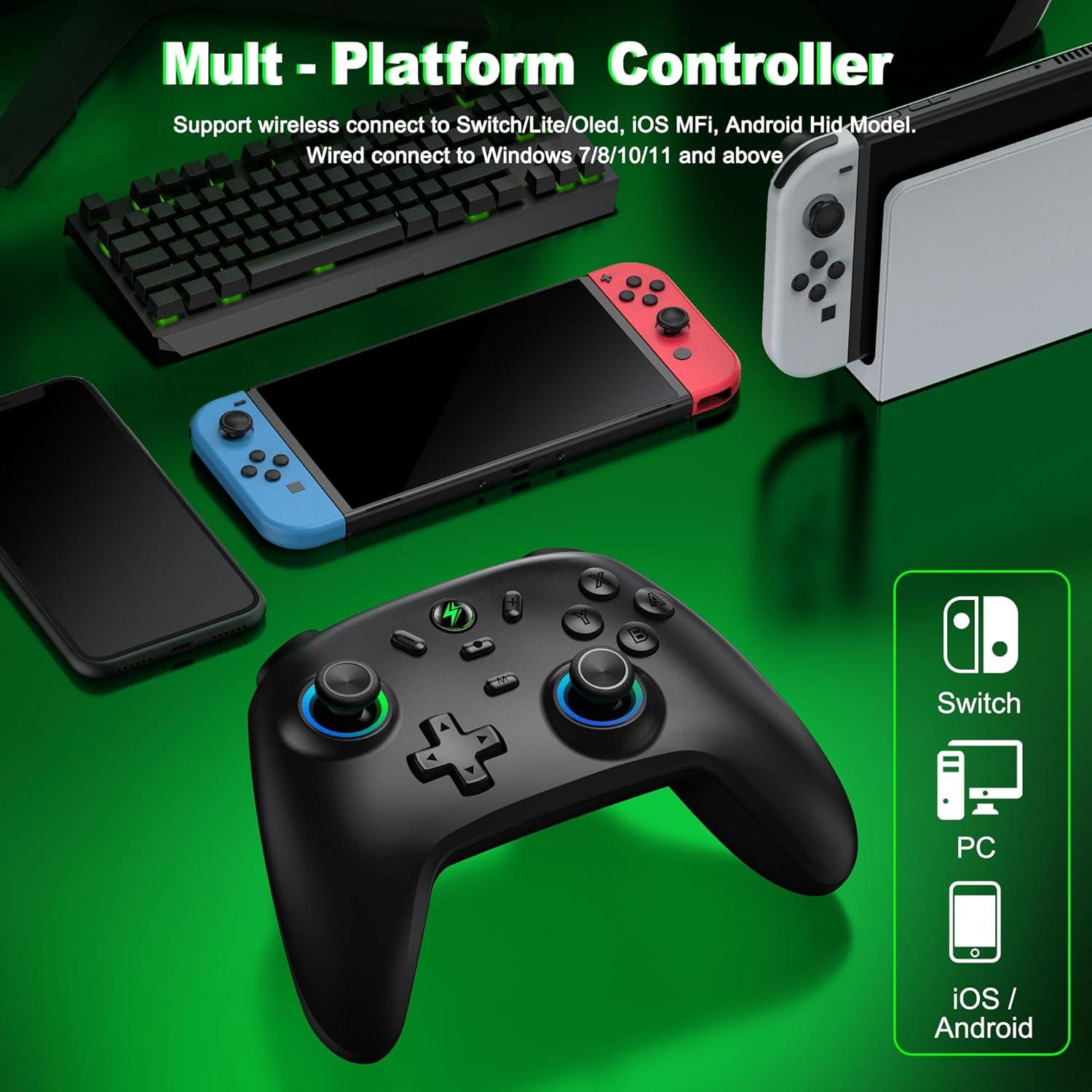 Controlador Pro GAMSINGY para Nintendo Switch y PC - Inalámbrico