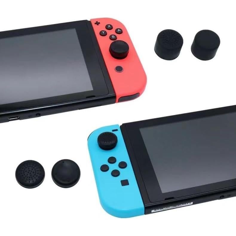 Smalala No-Slip Thumb Grips Compatible with Nintendo Switch Joy-con Controller, Replacement Analog Stick Grips Joystick Caps Cover for Switch Joycon Controller | 8-Pack | Black