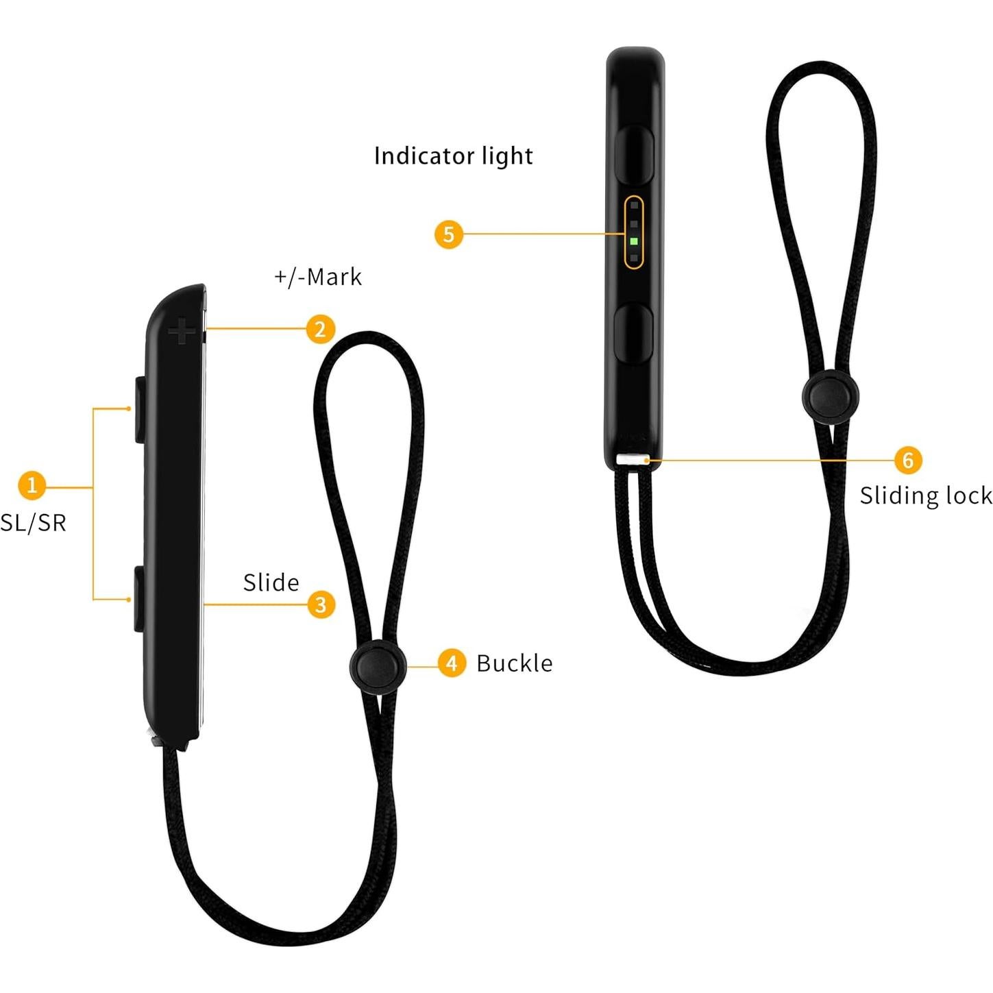 Correa de Muñeca LongLongJin para Controlador Switch 4 Pzas