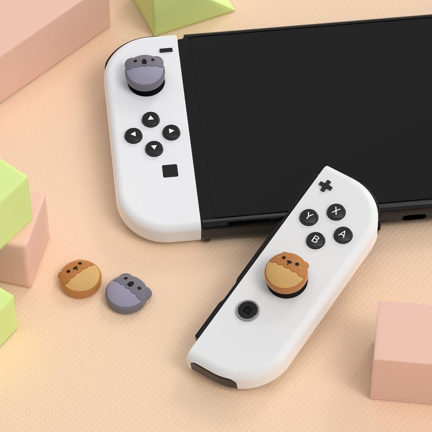 Tapa de Joystick eXtremeRate para Nintendo Switch - Oso Marrón y Koala