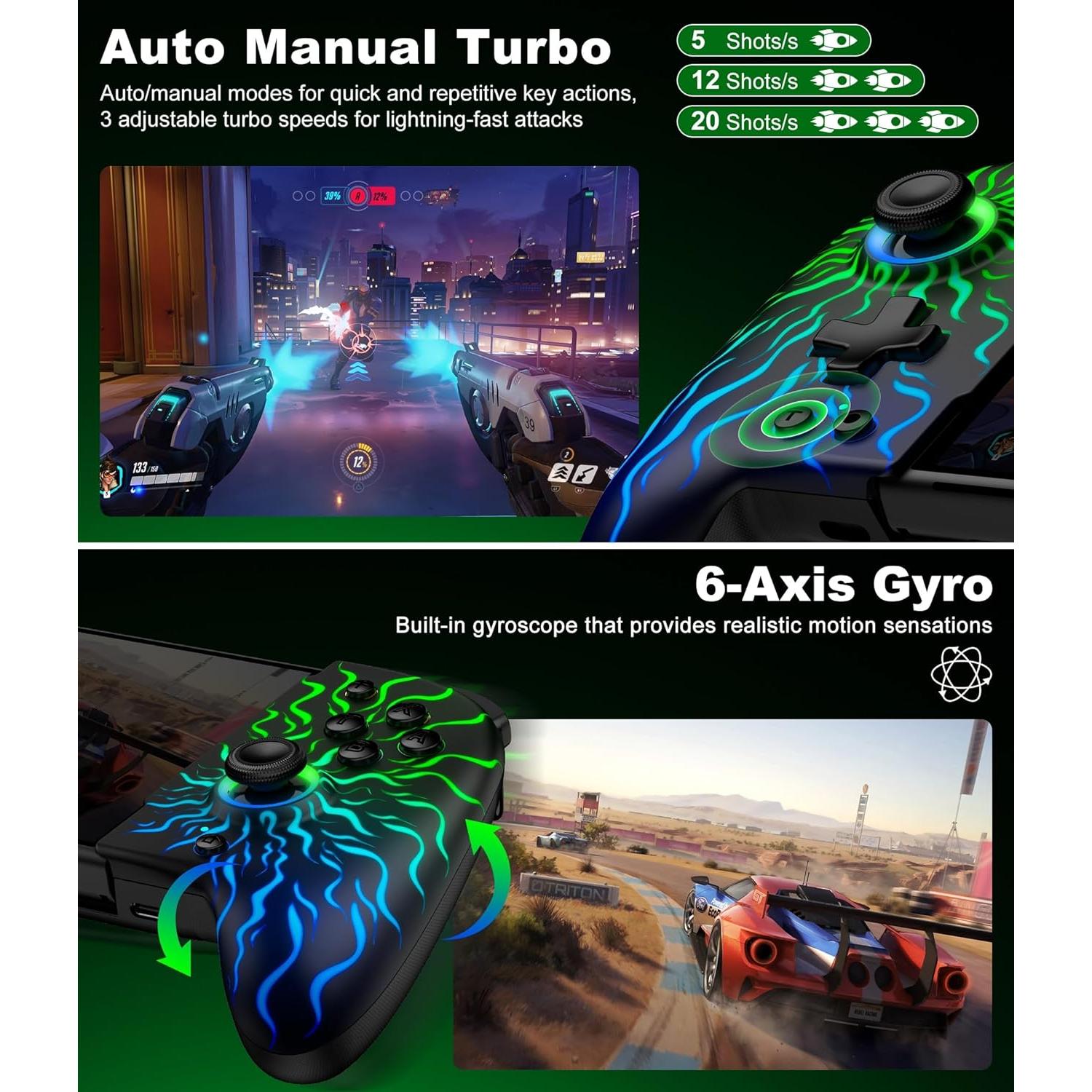 Controlador Pro Mocagen para Nintendo Switch OLED Bluetooth