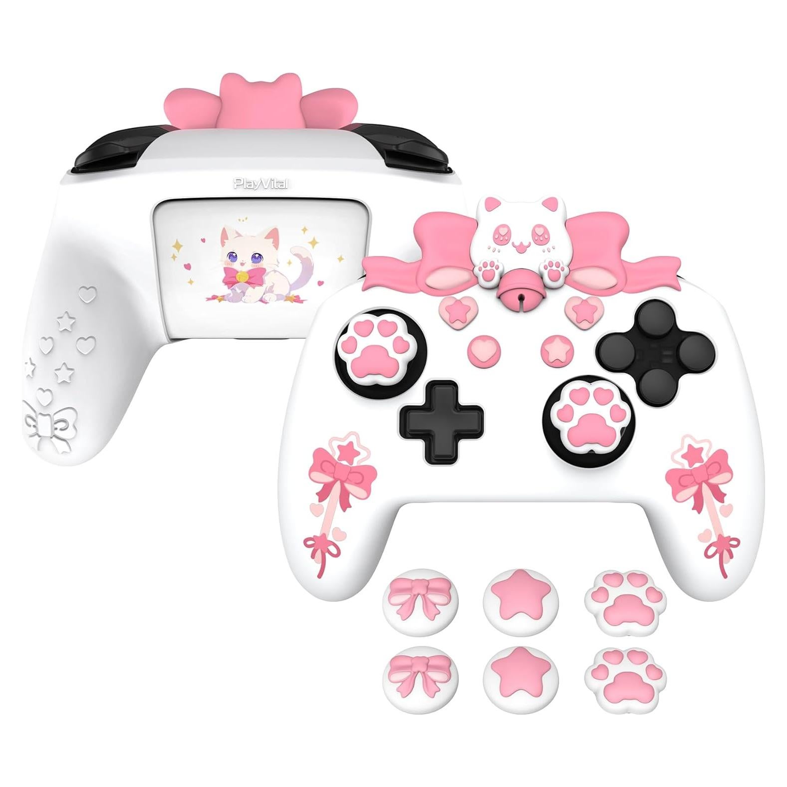 Funda Silicona Antideslizante PlayVital para Nintendo Switch Pro