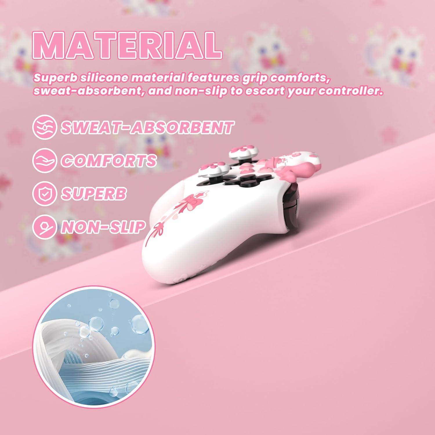 Funda Silicona Antideslizante PlayVital para Nintendo Switch Pro