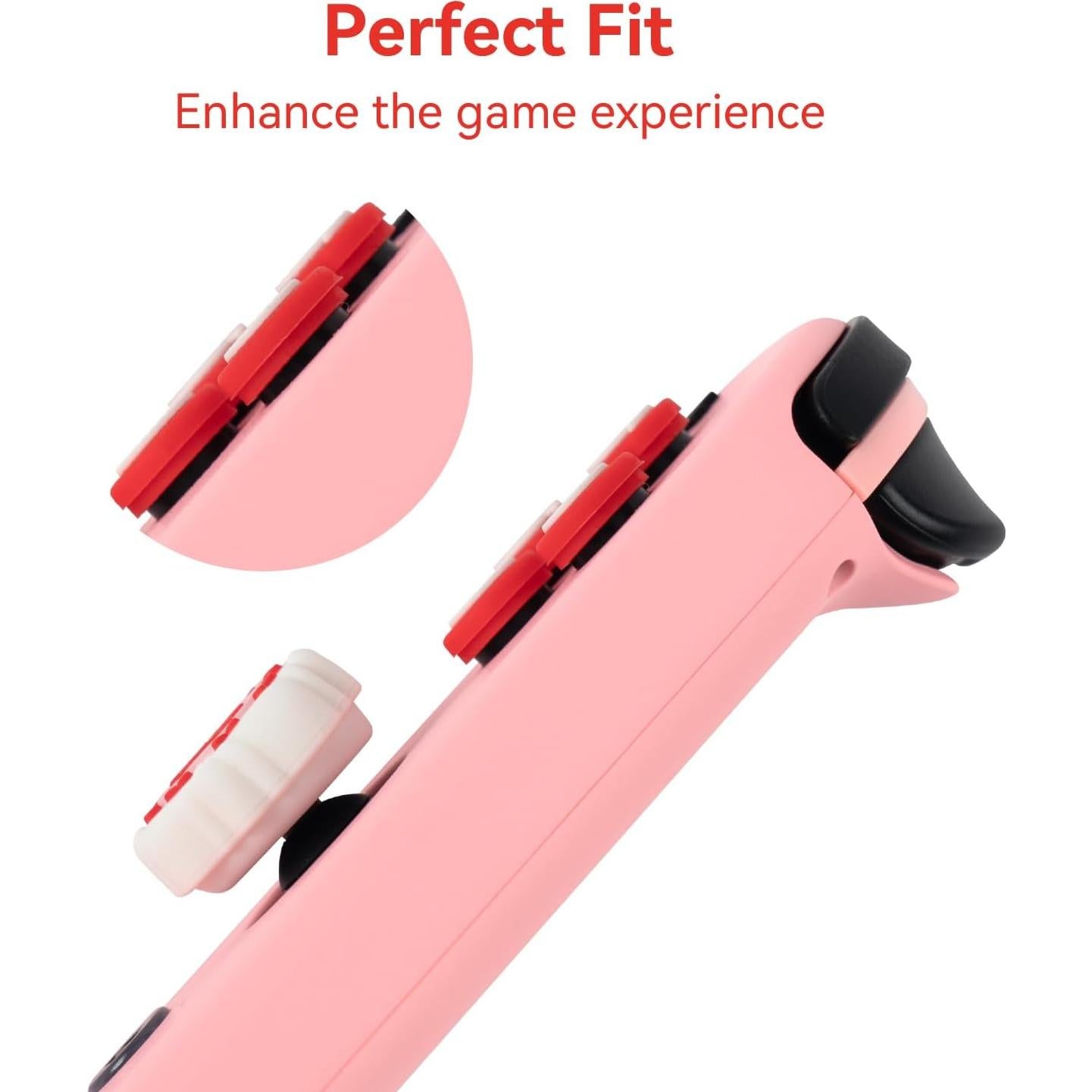 Tapa de Botones ABXY WISHAVEN para Nintendo Switch - Frambuesa