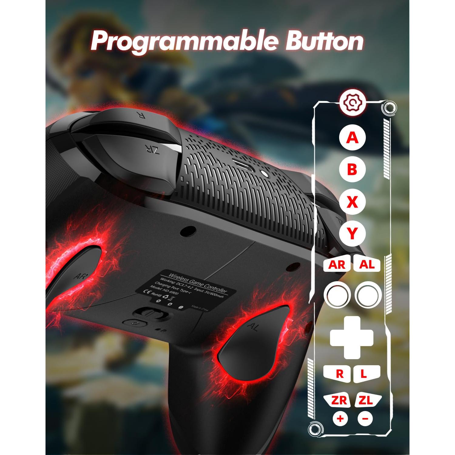 Controlador Inalámbrico GMBACK Pro para Nintendo Switch 2/Lite/OLED