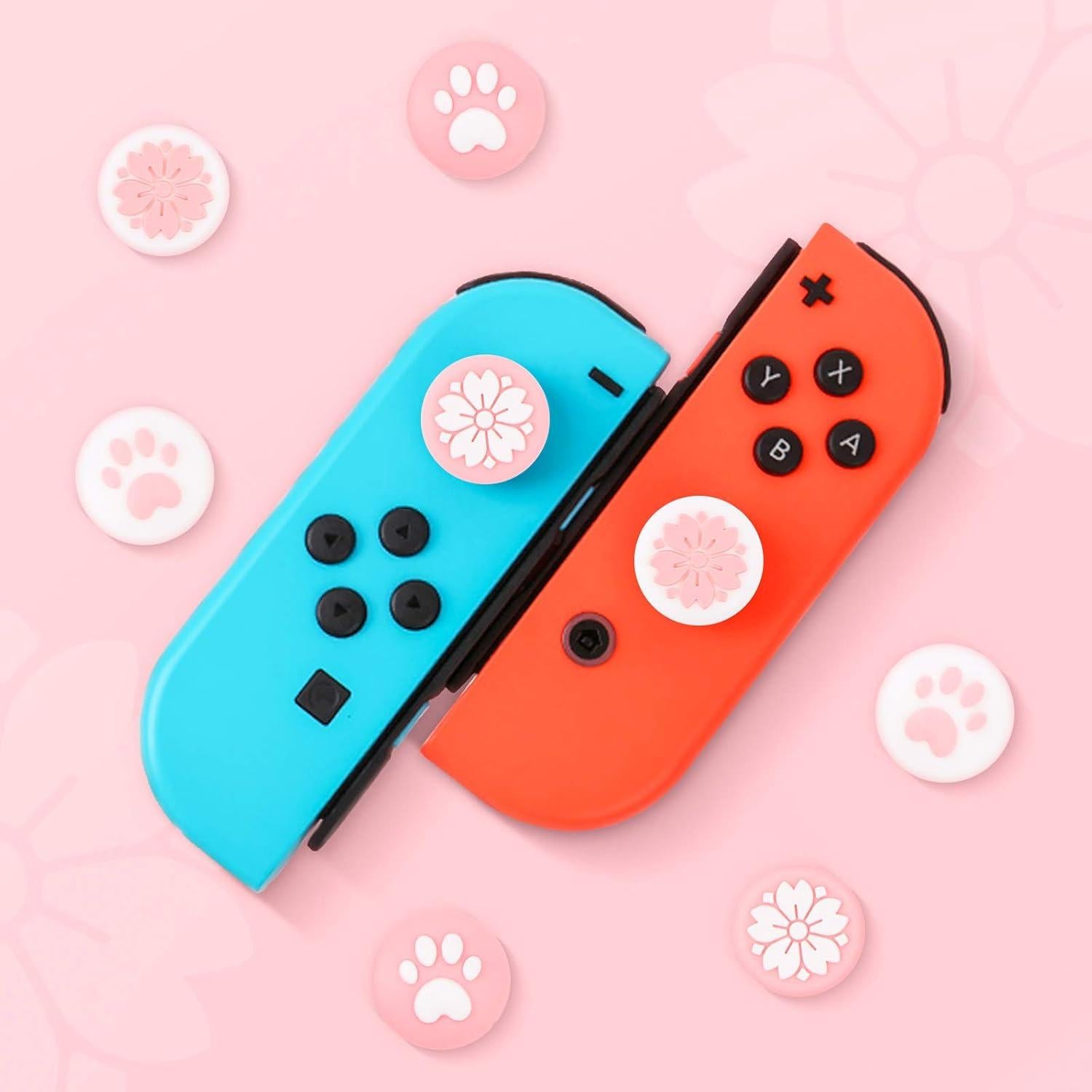 Tapas de Agarre para Pulgar BENBO Joy-Con 8 Piezas