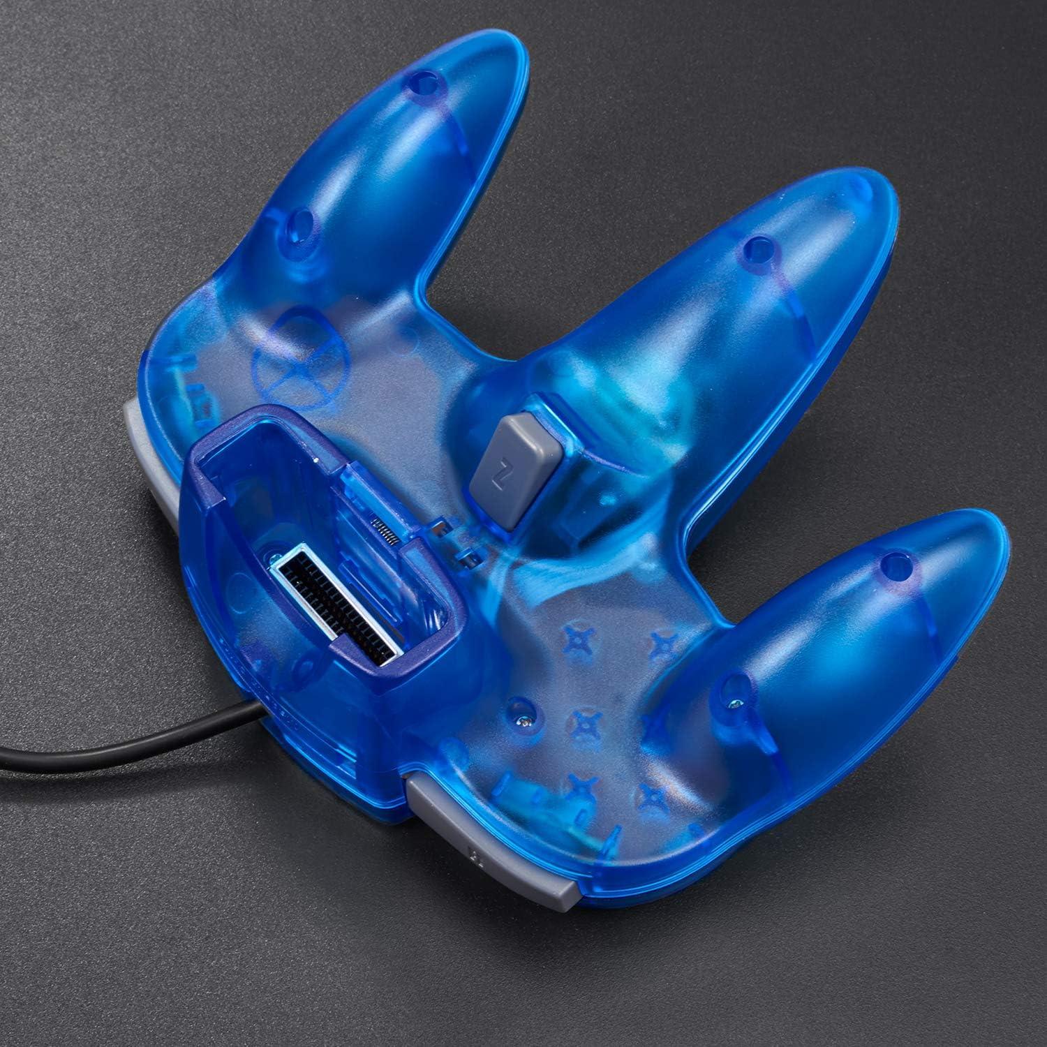 Controlador KIWITATA N64 Retro Azul Claro con Cable 1.7m