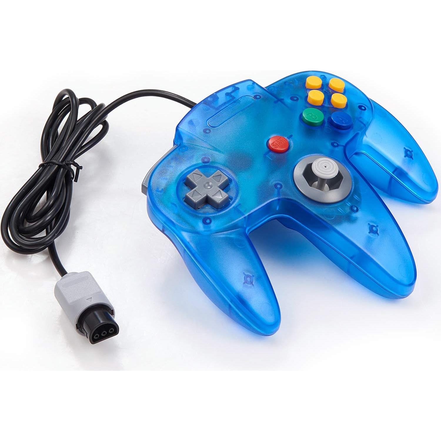 Controlador KIWITATA N64 Retro Azul Claro con Cable 1.7m