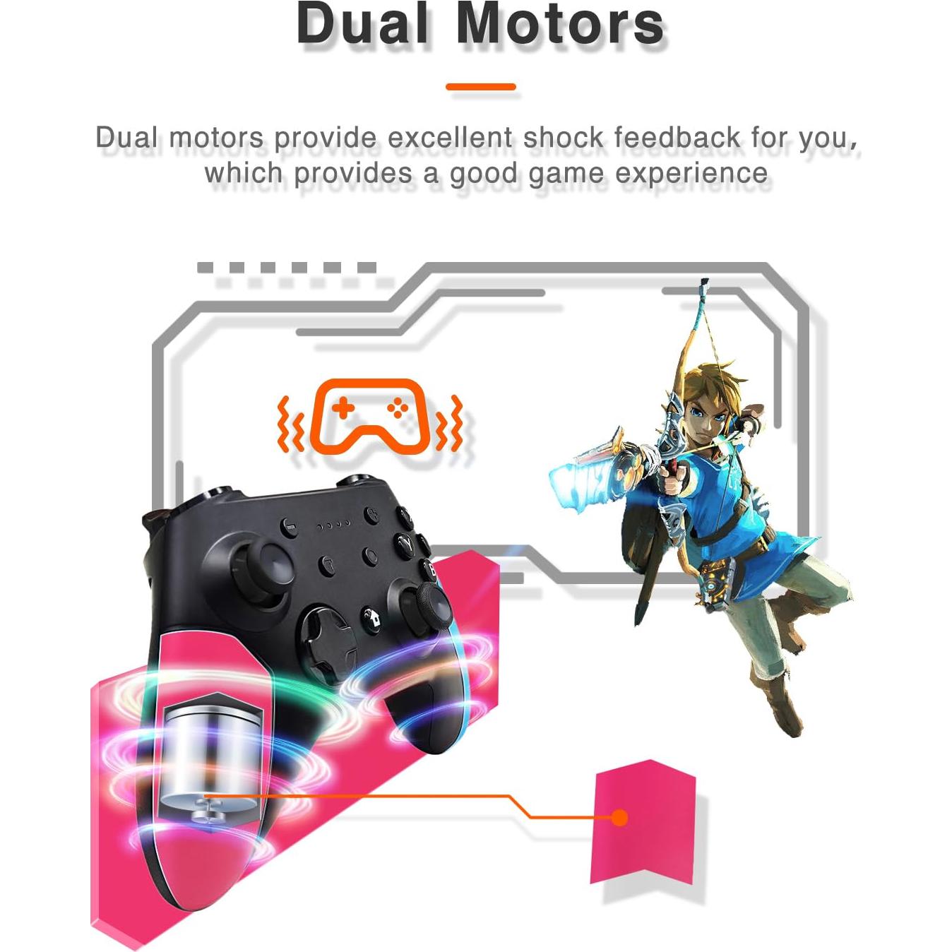 Controlador Pro Inalámbrico para Nintendo Switch Rojo y Azul