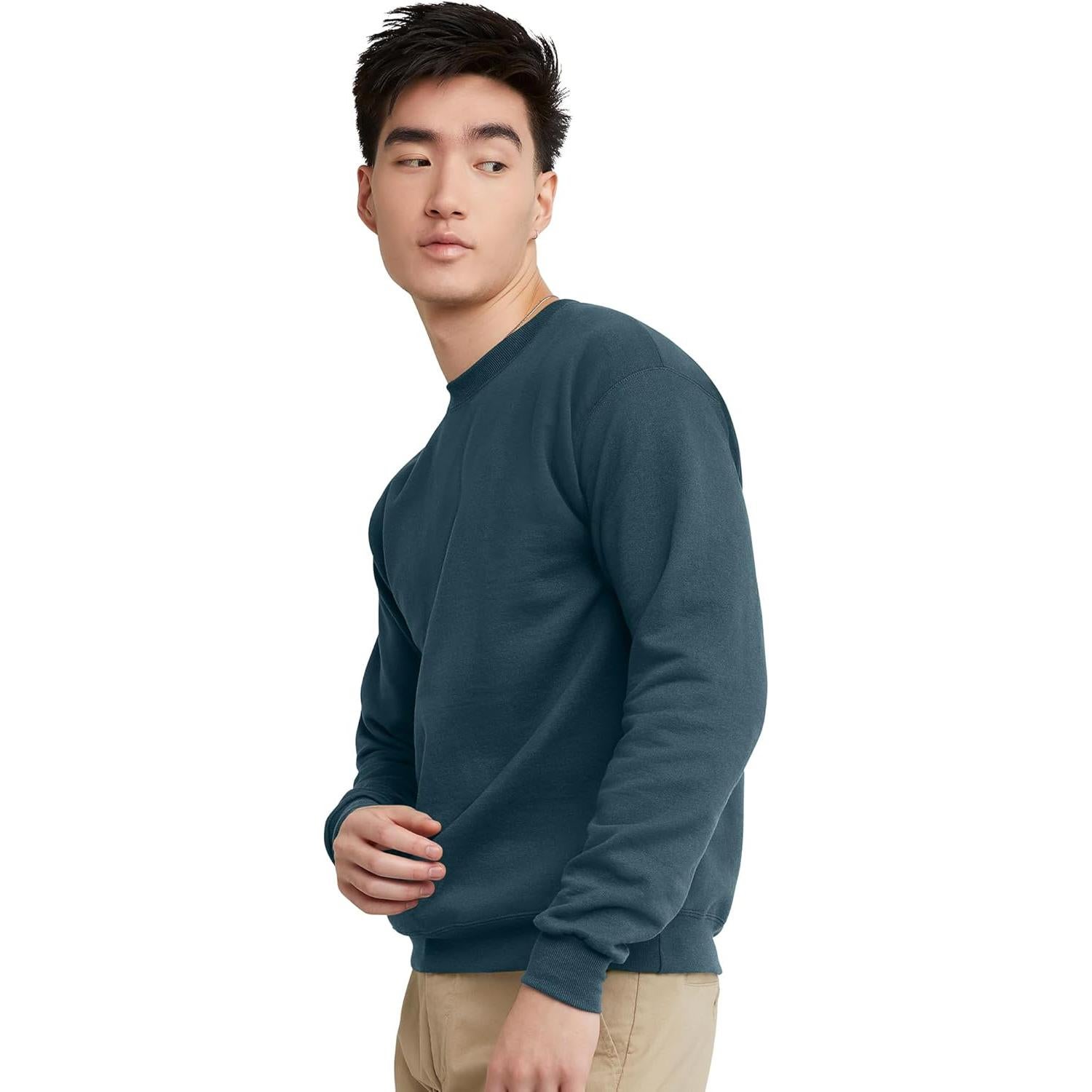 Sudadera de forro polar Hanes para hombres 3XL Teal metálico