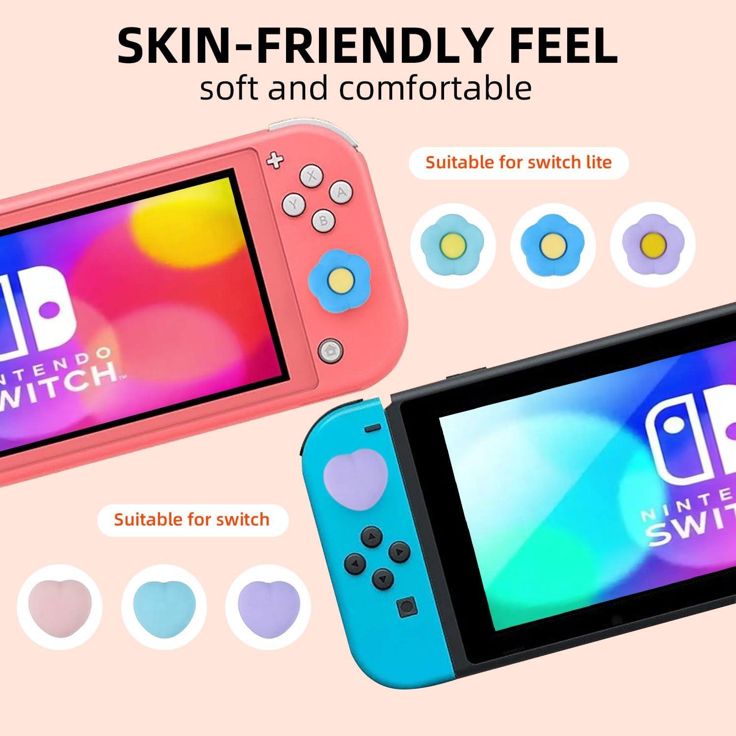 Tapas de Agarre de Pulgar Epstur para Nintendo Switch OLED/Lite