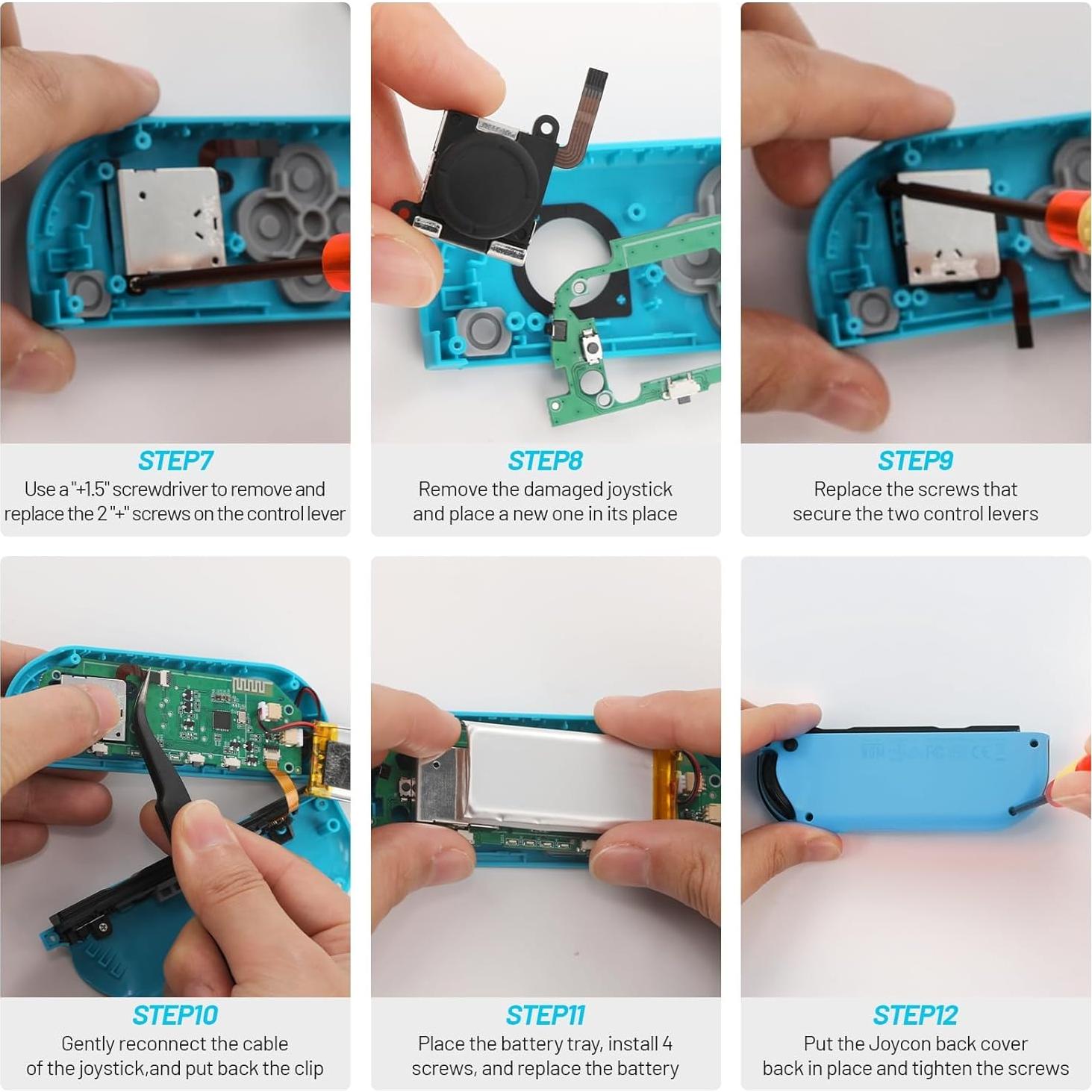 Joystick Reemplazo Cverny para Nintendo Switch Lite/OLED