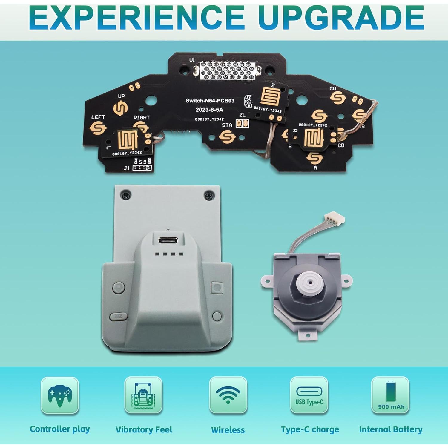 Kit Modificación Controlador N64 Intec Gaming - Compatible Switch