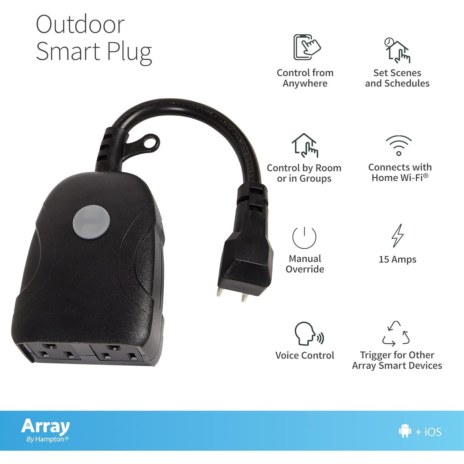 Enchufe Inteligente Wi-Fi Exterior Array HE1010 15A