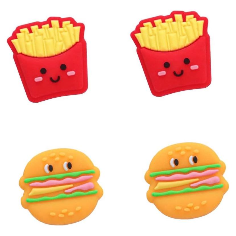 4 Tapas de Agarre de Pulgar Booge Papas Fritas para Joy-Con