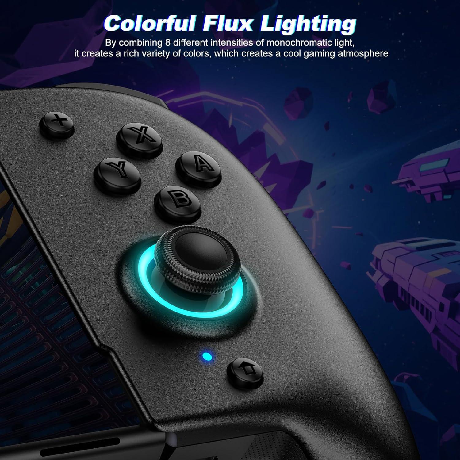 Controlador Inalámbrico LIFUFUTEE para Nintendo Switch Negro