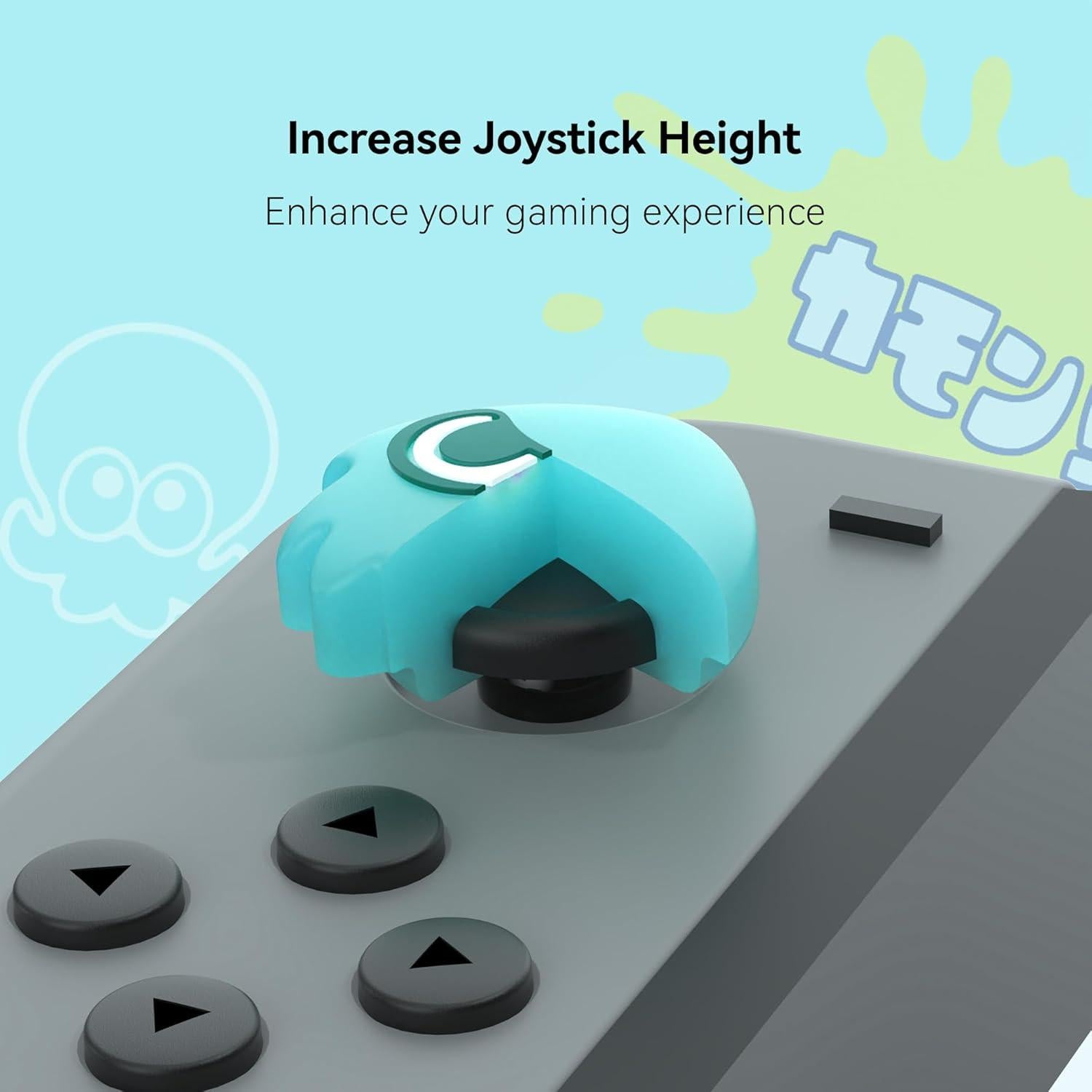 Yocore Thumb Grips para Nintendo Switch - 4 Pcs Azul Claro