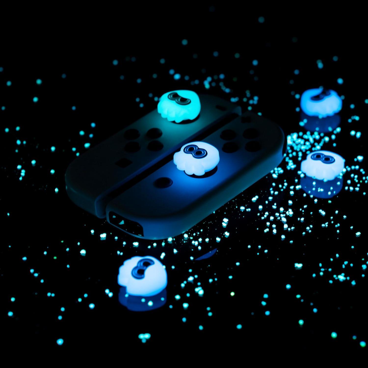 Yocore Thumb Grips para Nintendo Switch - 4 Pcs Azul Claro