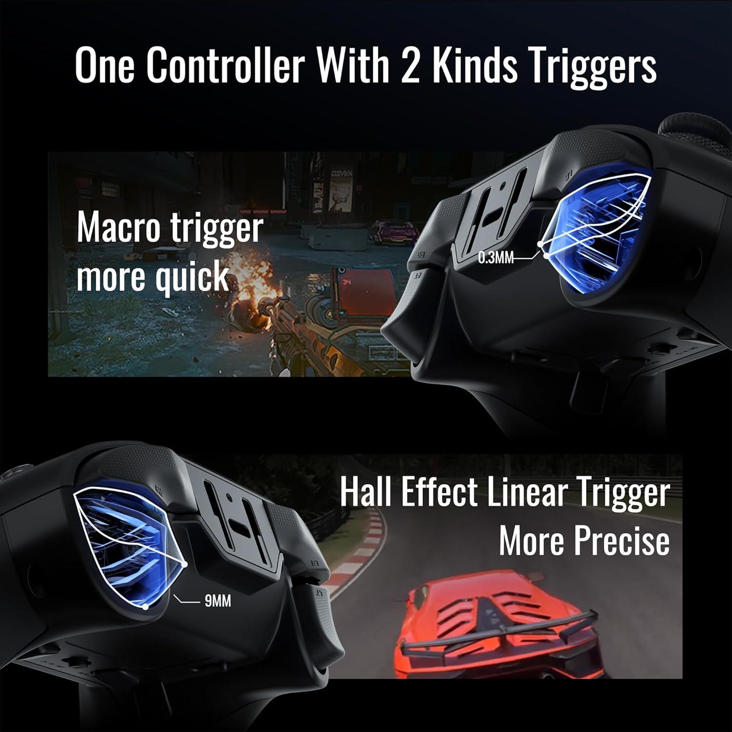 Controlador FLYDIGI Vader 4 Pro con joystick Hall y vibración