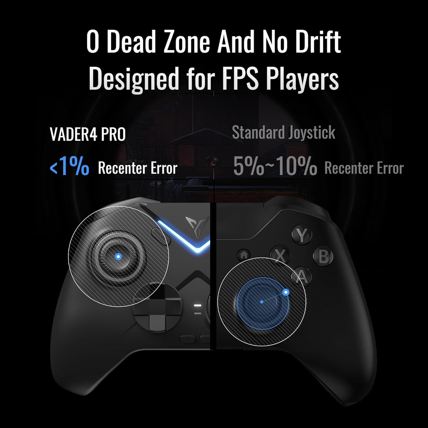 Controlador FLYDIGI Vader 4 Pro con joystick Hall y vibración