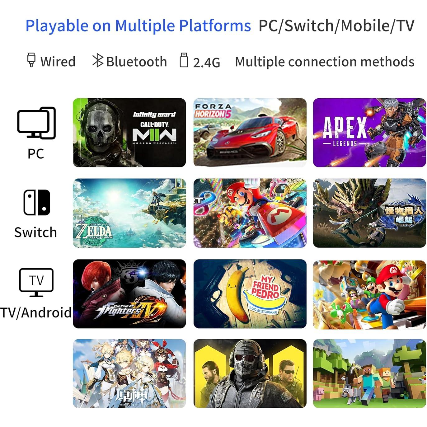 Controlador FLYDIGI Vader 4 Pro con joystick Hall y vibración