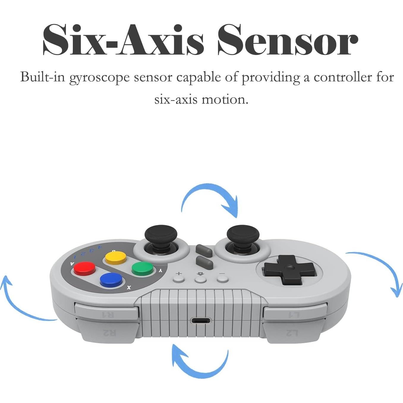 Controlador Inalámbrico Cenxaki para Switch y PC - Gris