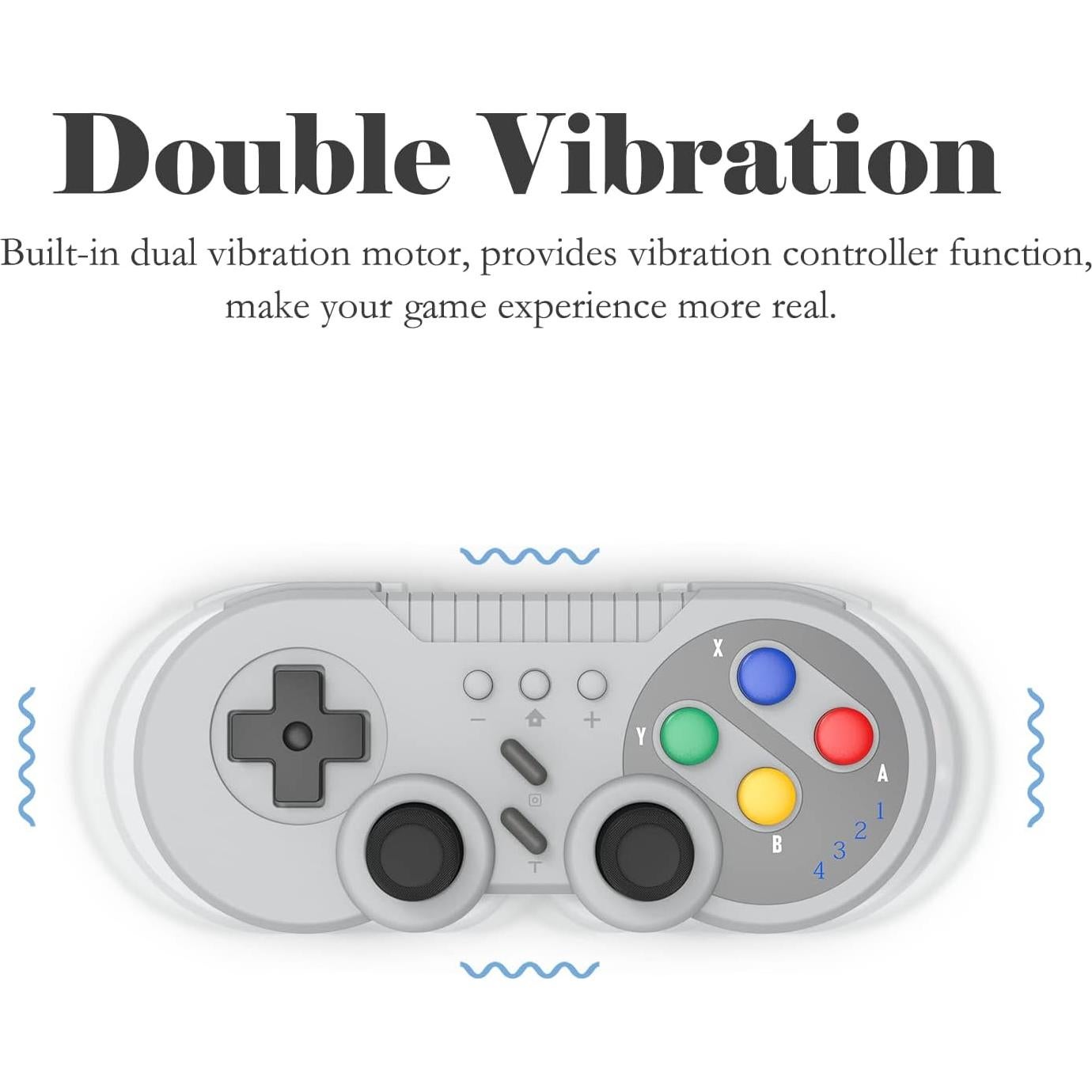 Controlador Inalámbrico Cenxaki para Switch y PC - Gris