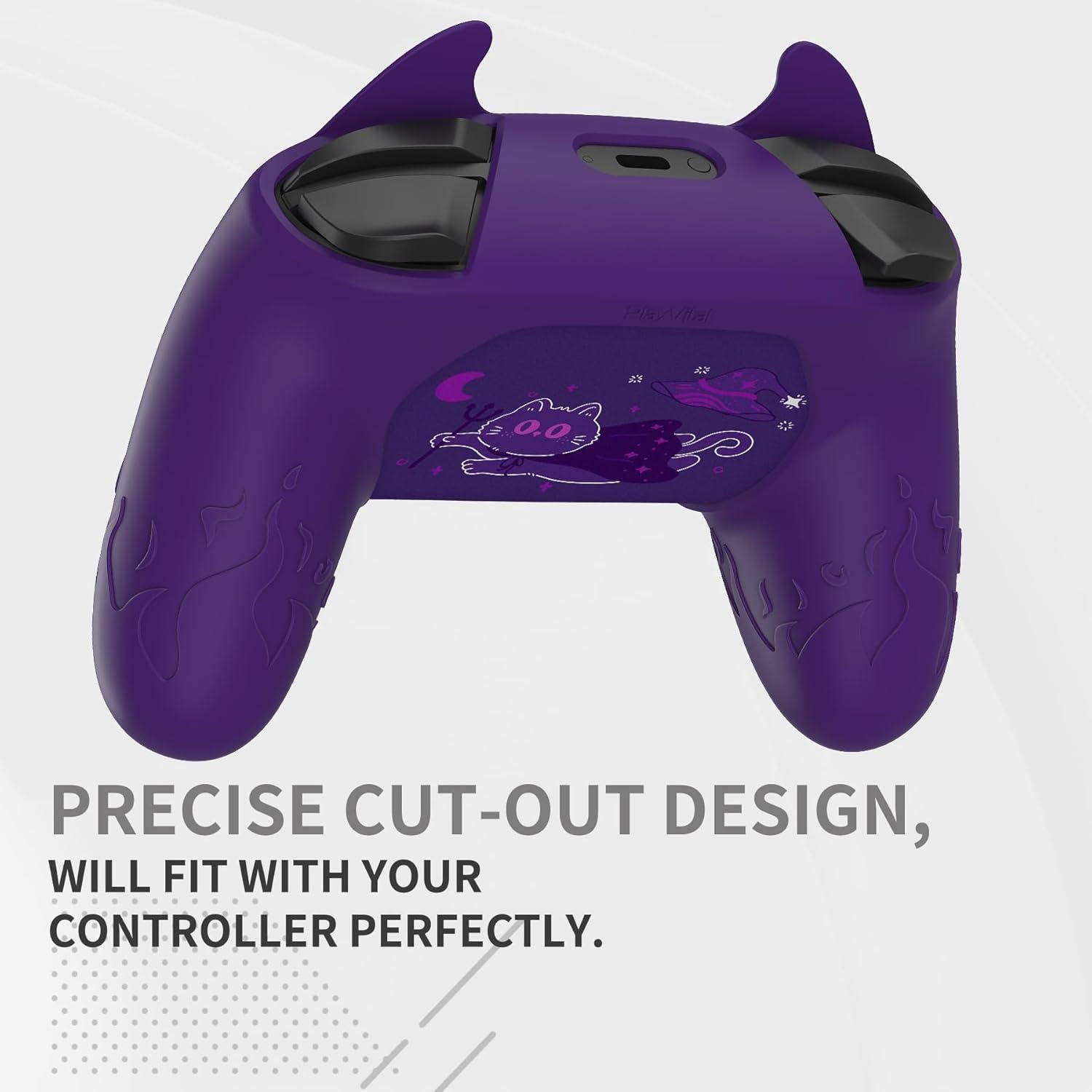 Funda de Silicona PlayVital para Controlador Pro Switch Morado