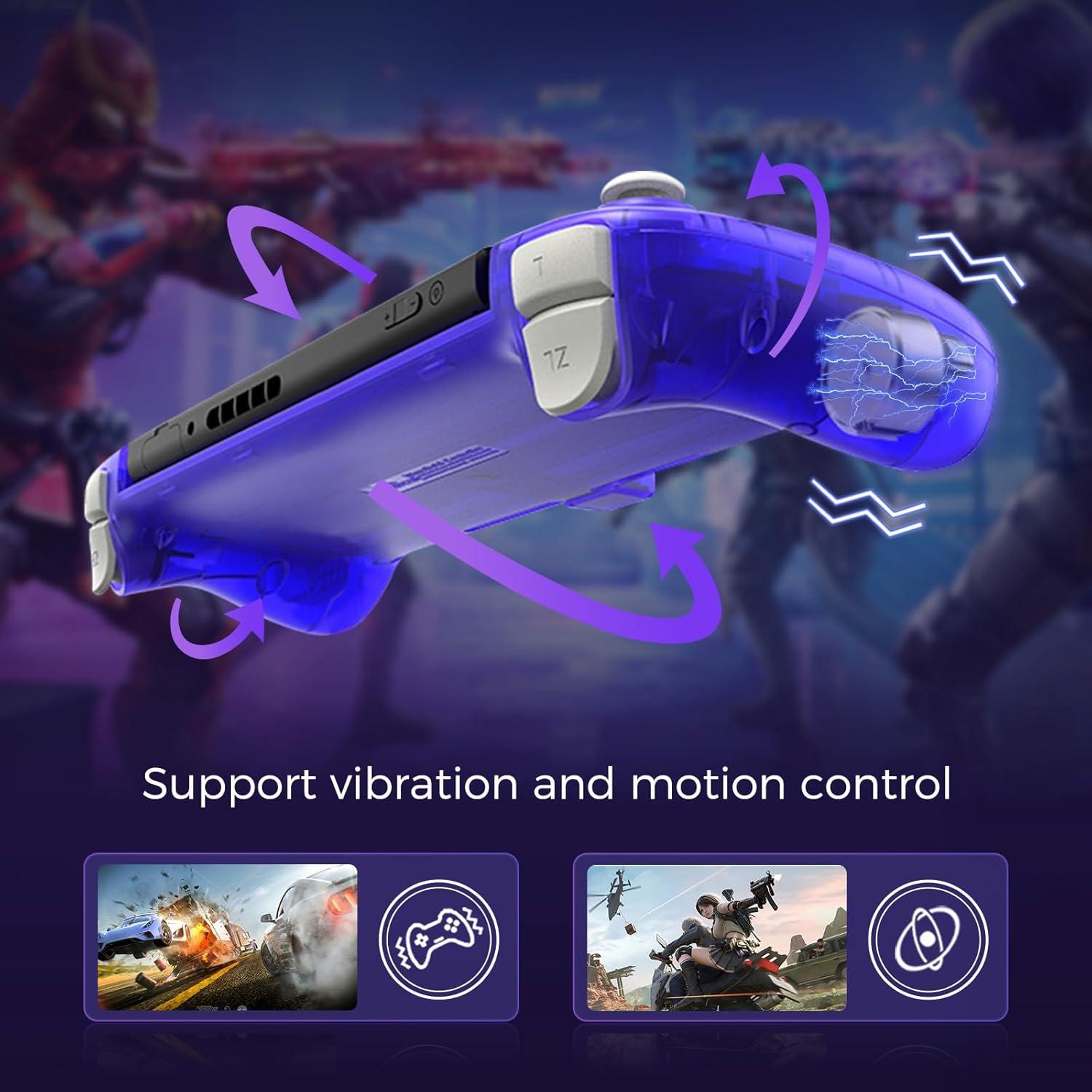 AKNES RetroFlag Handheld Controller for Nintendo Switch and Switch OLED, Pro Controller One-Piece Joypad, Full-Size Ergonomic design, with Turbo/Vibration/Gyro/Button Swap