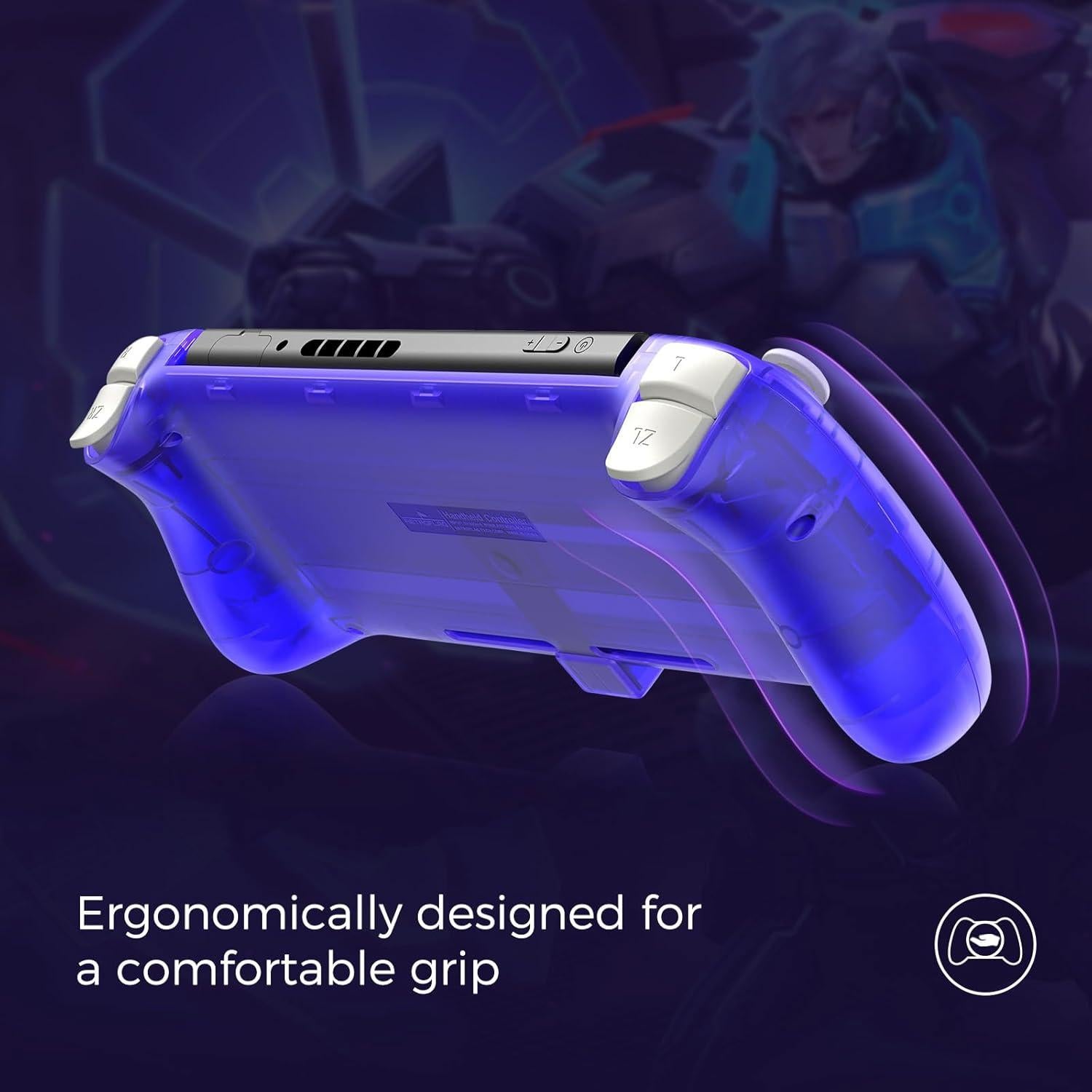 AKNES RetroFlag Handheld Controller for Nintendo Switch and Switch OLED, Pro Controller One-Piece Joypad, Full-Size Ergonomic design, with Turbo/Vibration/Gyro/Button Swap