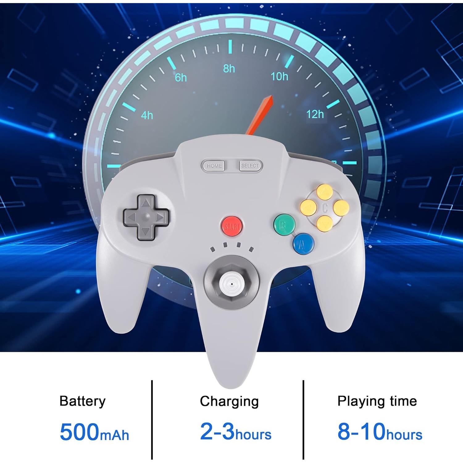 Controlador Inalámbrico N64 KIWITATA para Switch - 2 Pack