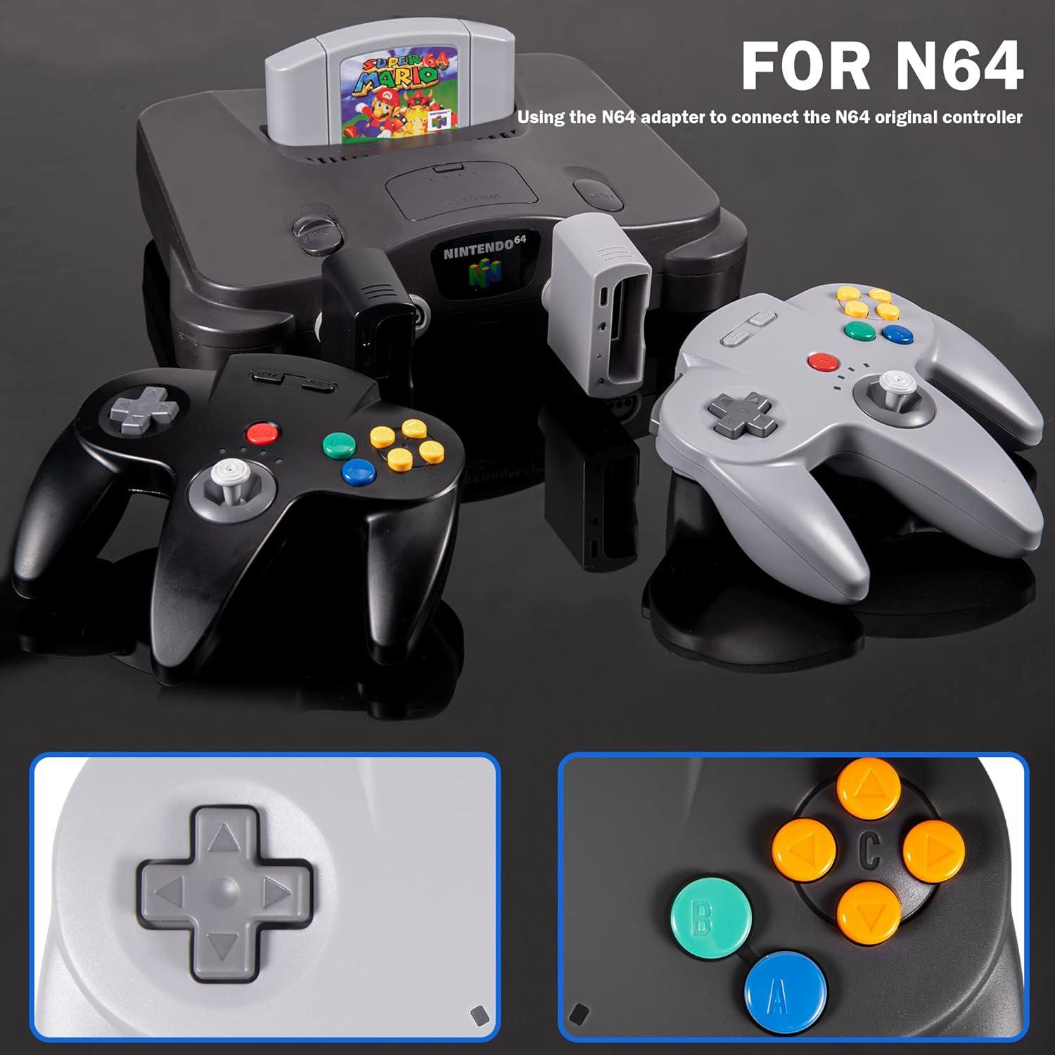 Controlador Inalámbrico N64 KIWITATA para Switch - 2 Pack