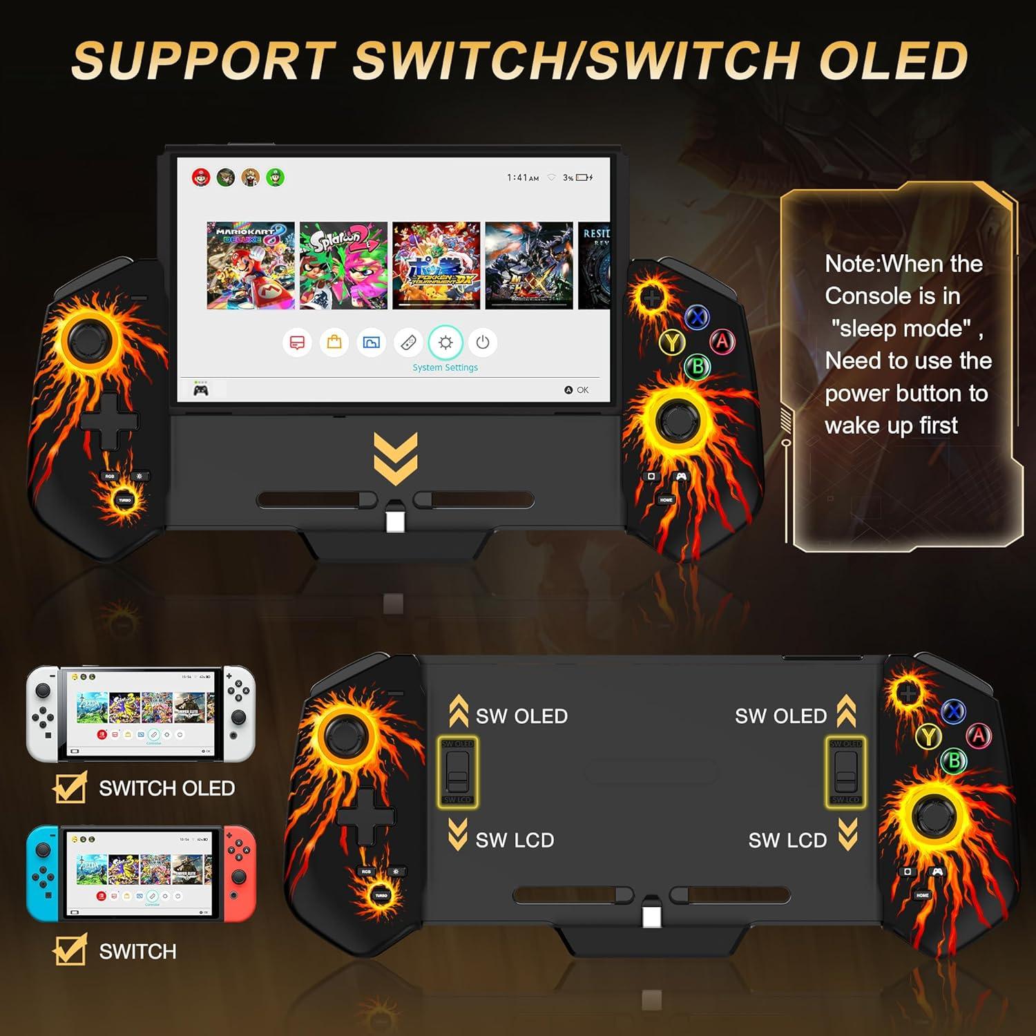 Controlador Joypad AXYBCOOL para Nintendo Switch con Turbo